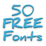 free fonts 50 pack 9 android application logo